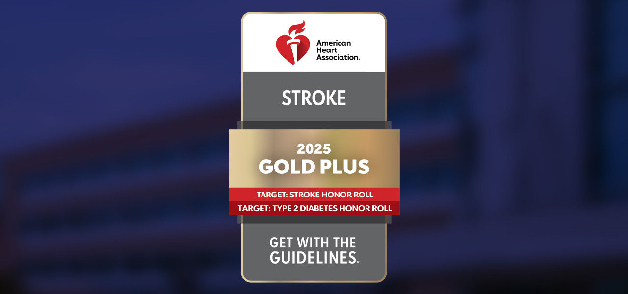 St Francis Emory Healthcare is recognized by the American Heart Association as a Get With The Guidelines Stroke Gold Plus hospital for 2025