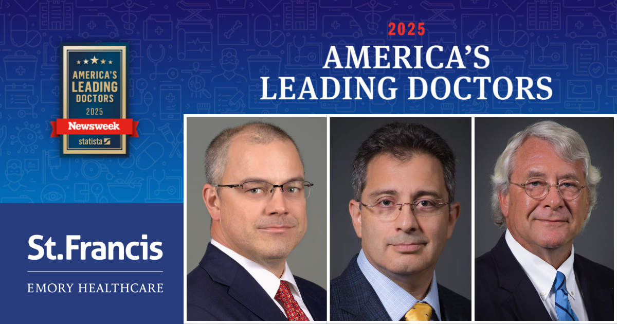 3 physicians at St. Francis Emory Healthcare in Columbus, GA were recently named to Newsweek and Statista's "America's Leading Doctors 2025"